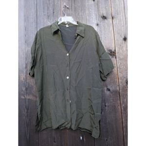 Vintage Groovy optical illusion disco shirt with shell buttons